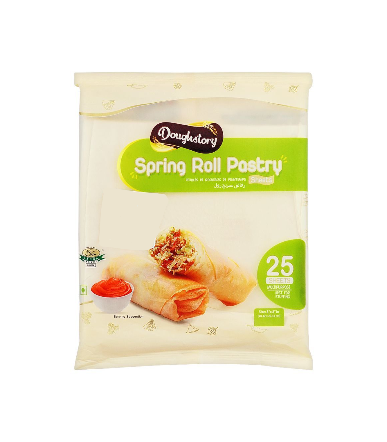 dawn spring roll pastry 375g