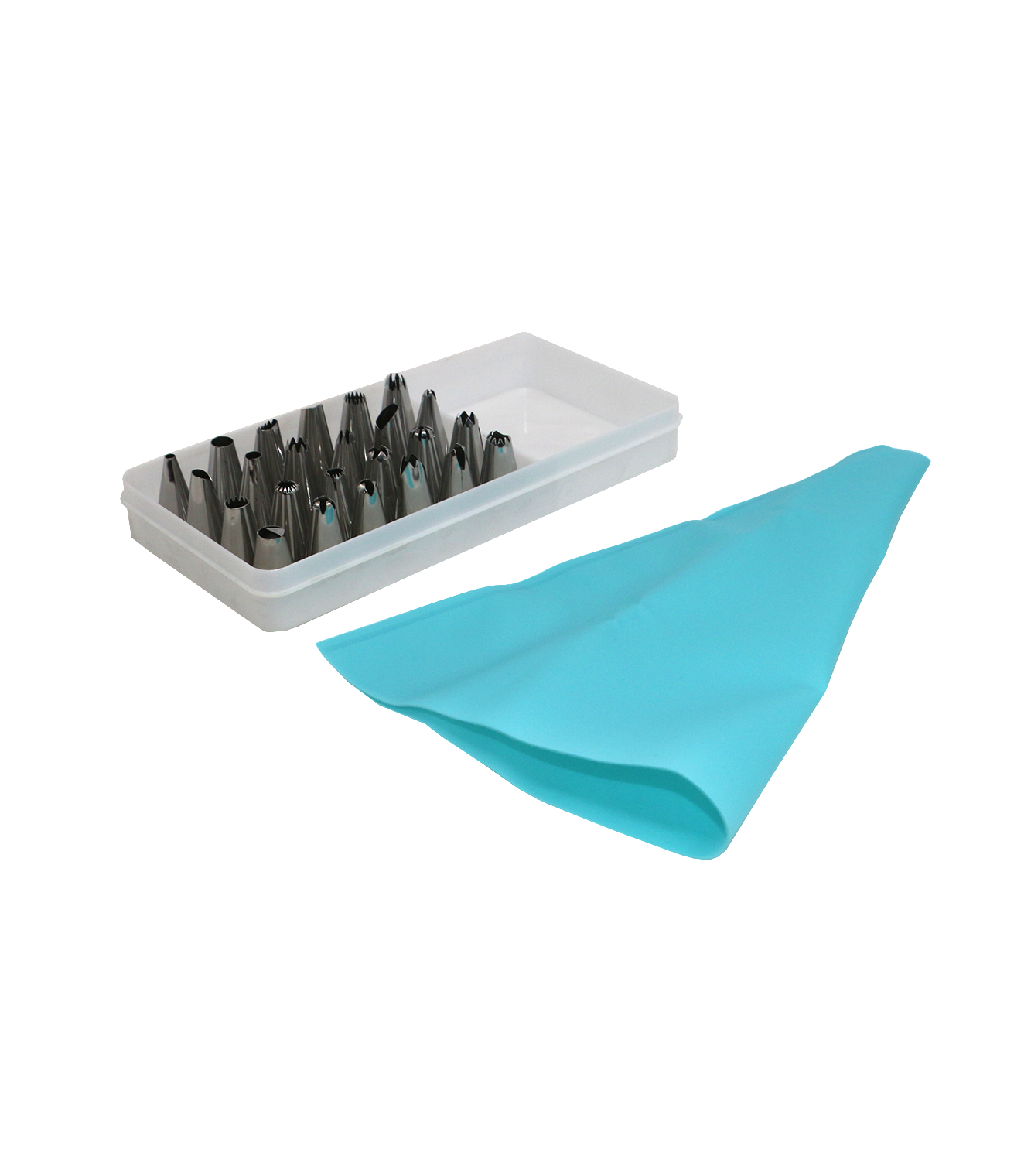 cake decorating nozzles & icing bag set 25pc china