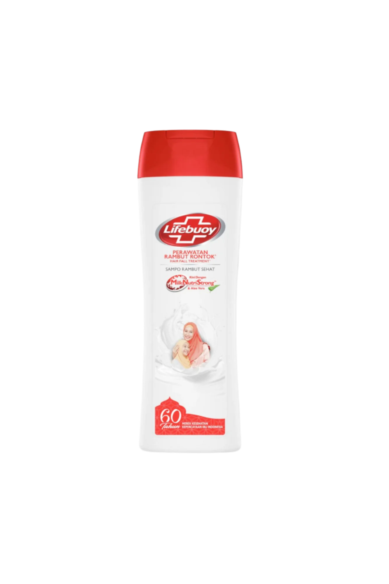 lifebuoy shampoo perwatan rambut rontok anti hair fall aloe vera 340ml ornage