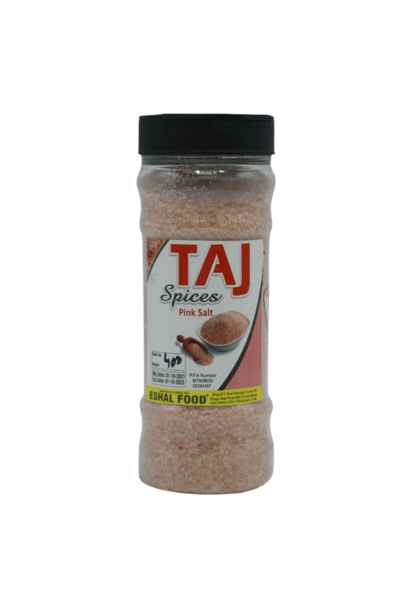 taj pink salt 400g bottle