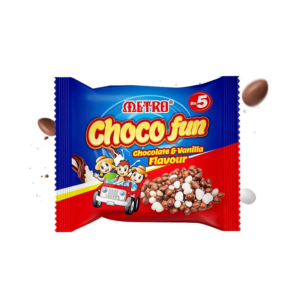 Metro Choco Fun Box – Chocolate & Vanilla Flavor (Box of 30)