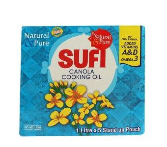 SUFI - canola oil nozzel 1LTR-5 POUCHES