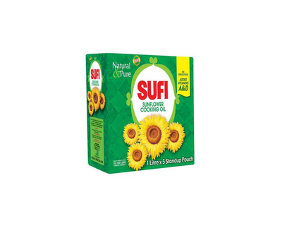 SUFI - sunflower oil nozzle 1ltr-5 pouches